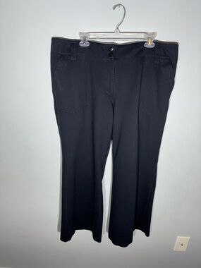 Maeve Anthropologie The Naomi Ponte Wide-Leg Flare Pants Size 20W Office